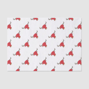 Texas Longhorn Red Bull Drawing Tissuepapier