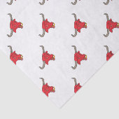 Texas Longhorn Red Bull Drawing Tissuepapier (Detail)