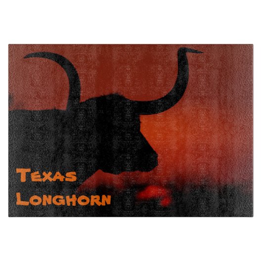 Texas Longhorn Snijplank (Voorkant)