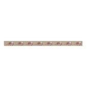 Texas Longhorn Steer 1,5 inch Grosgrain Lint (Voorkant)