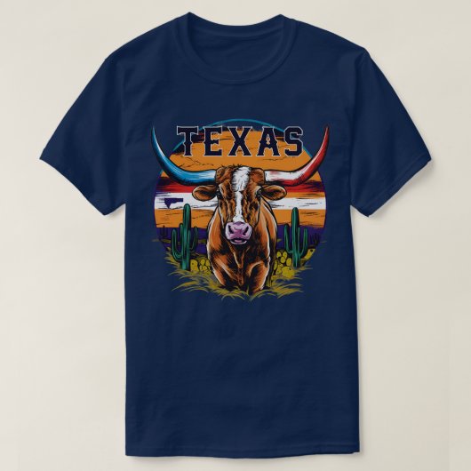 Texas Longhorn T Shirt Design TShirt (Design devant)