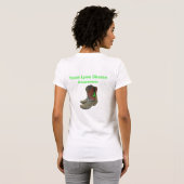 Texas Lyme Disease Awareness Cowboy Boots Shirt (Achterkant volledig)