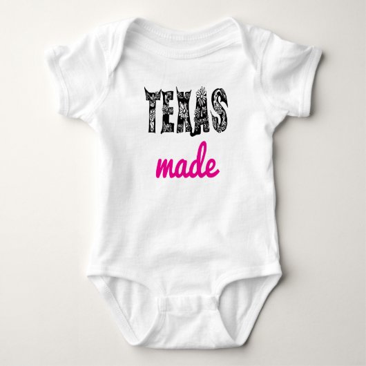 Texas Made (roze) Romper (Voorkant)