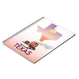 Texas Map Big Rig Notitieboek