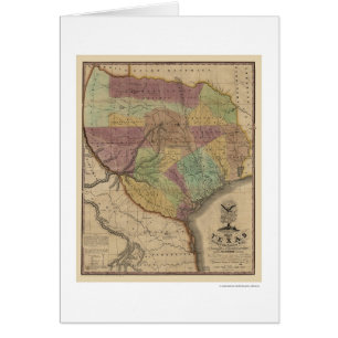 Texas Map door Stephen Austin 1837