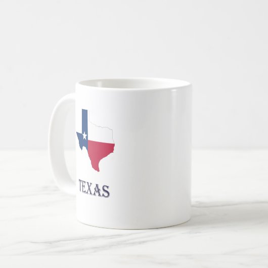Texas Map & Flag Mug (Devant gauche)
