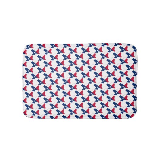 TEXAS MAP Lone Star State Decorative Badmat (Voorkant)