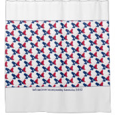 TEXAS MAP Lone Star State Gepersonaliseerd scripts Douchegordijn (Voorkant)