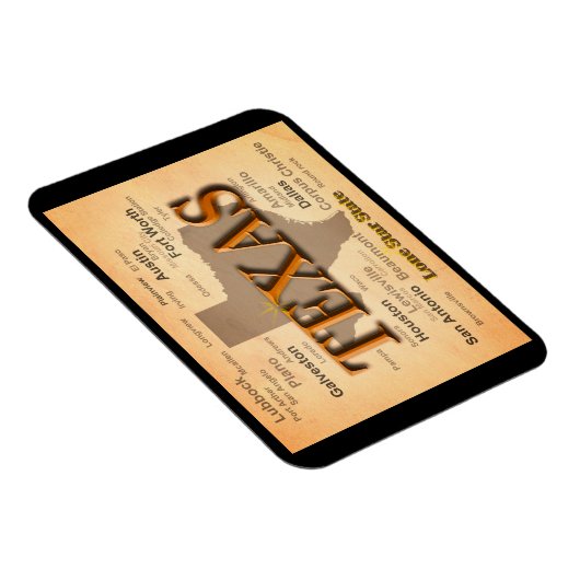 Texas  Map Magneet (Rechterzijde)