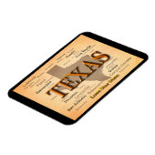 Texas Map Magneet (Linkerzijde)