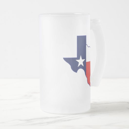 TEXAS MAP MATGLAS BIERPUL (Voorkant rechts)