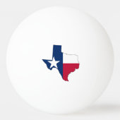 Texas Map Outline en Flag Pingpongballen (Voorkant)