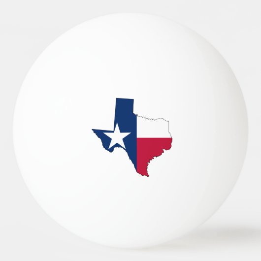 Texas Map Outline en Flag Pingpongballen (Achterkant)