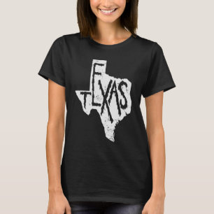 Texas Map Outline State of USA T-shirt
