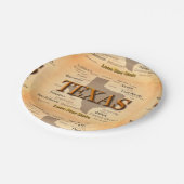 Texas Map Papieren Bordje (Gekanteld)