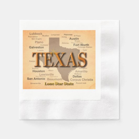 Texas Map Servet (Voorkant)