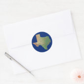 Texas Map Sticker (Envelop)