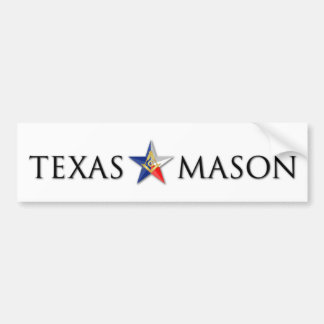 Texas Mason Bumpersticker