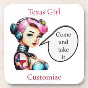 Texas Meisje Thunder_Cove Bier Onderzetter