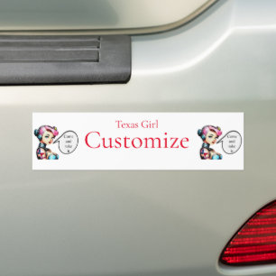 Texas Meisje Thunder_Cove Bumpersticker