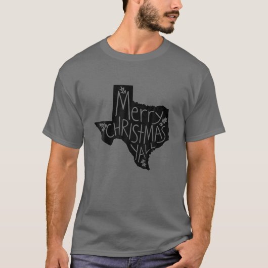 Texas Merry Christmas T-shirt (Voorkant)