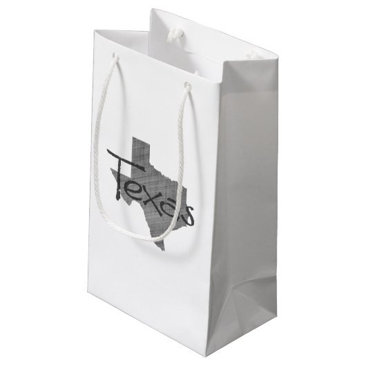 Texas met achtergrondcadeautas van Chalkboard Klein Cadeauzakje (Achterkant Gekanteld)