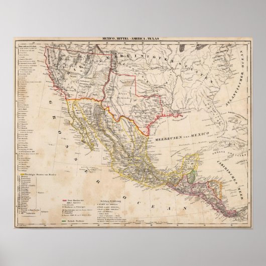 Texas, Mexico Poster (Voorkant)