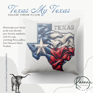 Texas Mijn Texas Vierkante Kussenhoes Kussen