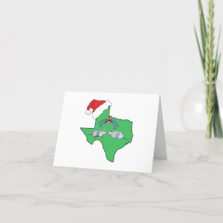 Texas Mistletoe Feestdagen Kaart