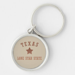 texas modern sunset-stijlpatroon sleutelhanger