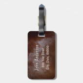 Texas Monogram A Bagagelabels voor reizen (Achterkant verticaal)