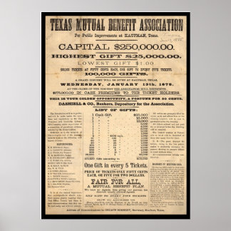 Texas Mutual Benefit Association Poster