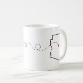 Texas naar Arizona - Heart2Heart Koffiemok (Voorkant rechts)