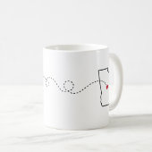 Texas naar Georgië - Heart2Heart Koffiemok (Voorkant rechts)