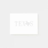 Texas Name with State Shaped Letter Post-it® Notes (Voorkant)