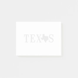 Texas Name with State Shaped Letter Post-it® Notes