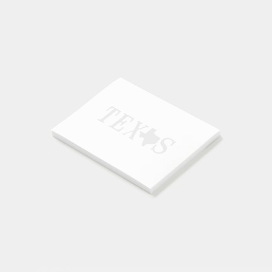 Texas Name with State Shaped Letter Post-it® Notes (Schuin)
