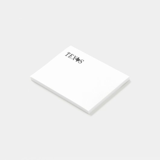 Texas Name with State Shaped Letter Post-it® Notes (Schuin)