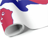 Texas Native Flag Map Cadeaupapier (Rol Hoek)