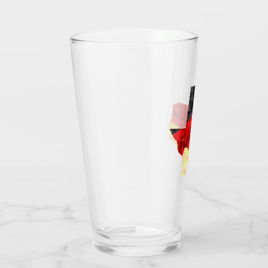 Texas Native Polygon German Flag Glas (Rechts)
