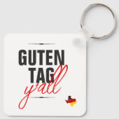 Texas Native Polygon German Flag Sleutelhanger (Achterkant)