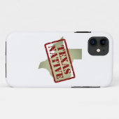 Texas Native Stamped op Map Case-Mate iPhone Case (Achterkant (horizontaal))