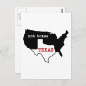 Texas / Niet Texas Briefkaart (Voorkant / Achterkant)