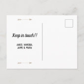 Texas Night Stars State Shape Moving Announement Aankondigingskaart (Achterkant)