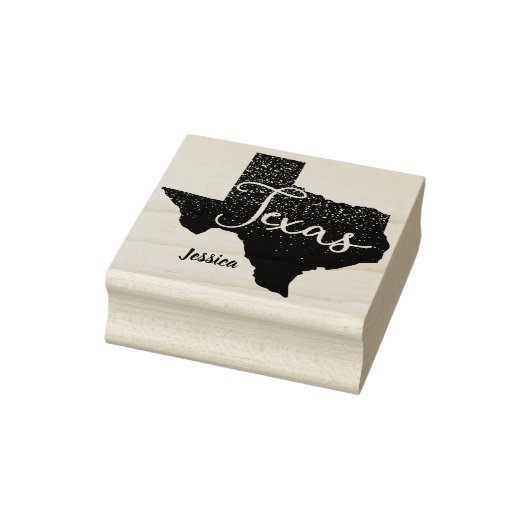 Texas Night Stars State Shape Rubberstempel (Stempel)