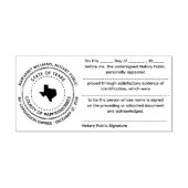 Texas Notary publieke erkenningsstempel Zelfinktende Stempel (Design)