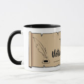 Texas Notional Public Scroll Feather Quill Mok (Links)