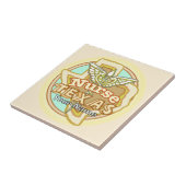 Texas Nurse Caduceus Tile Tegeltje (Zijkant)