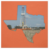 Texas Oil Gas Rig Imprimer Tissu 9" Carré (Échantillon)