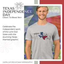Texas Onafhankelijkheidsdag Unisex Tri-Blend T-shi